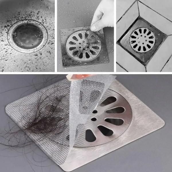 Self-Adhesive Floor Drain Stickers (Pack of 10)