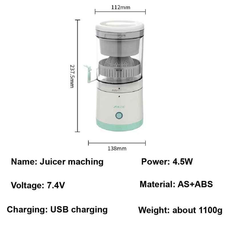 USB Rechargable- Citrus Juicer Blender