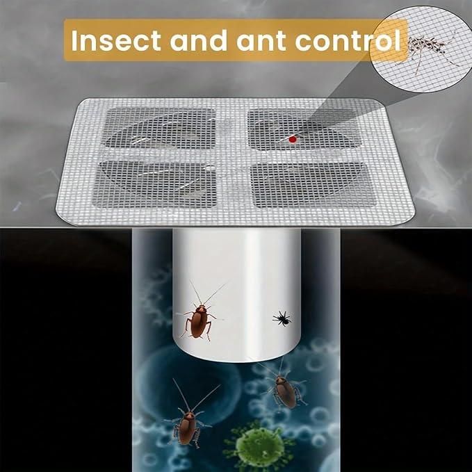 Self-Adhesive Floor Drain Stickers (Pack of 10)