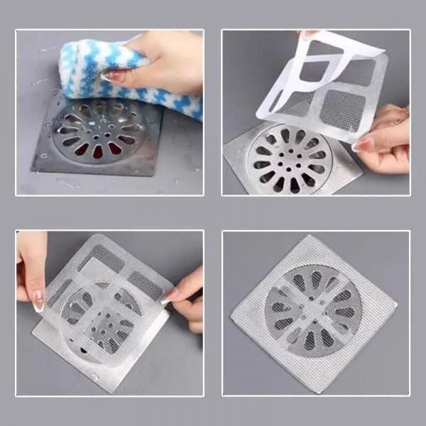 Self-Adhesive Floor Drain Stickers (Pack of 10)