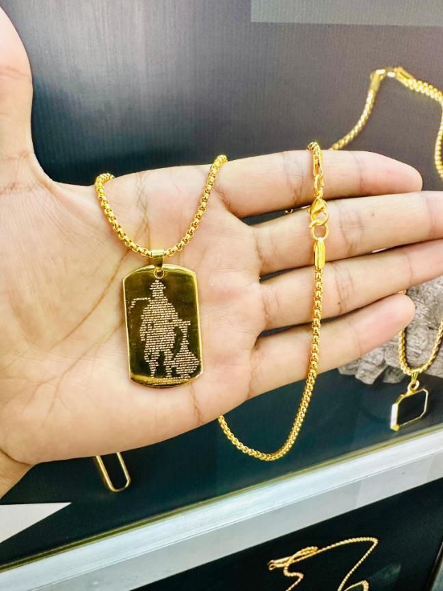 Hanuman Chalisha Pendant with Chain
